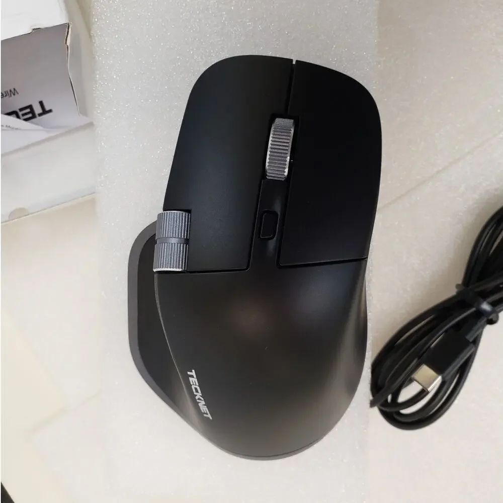 TECKNET Ergonomic Rechargeable Wireless Mouse (Model: TK-MS029)